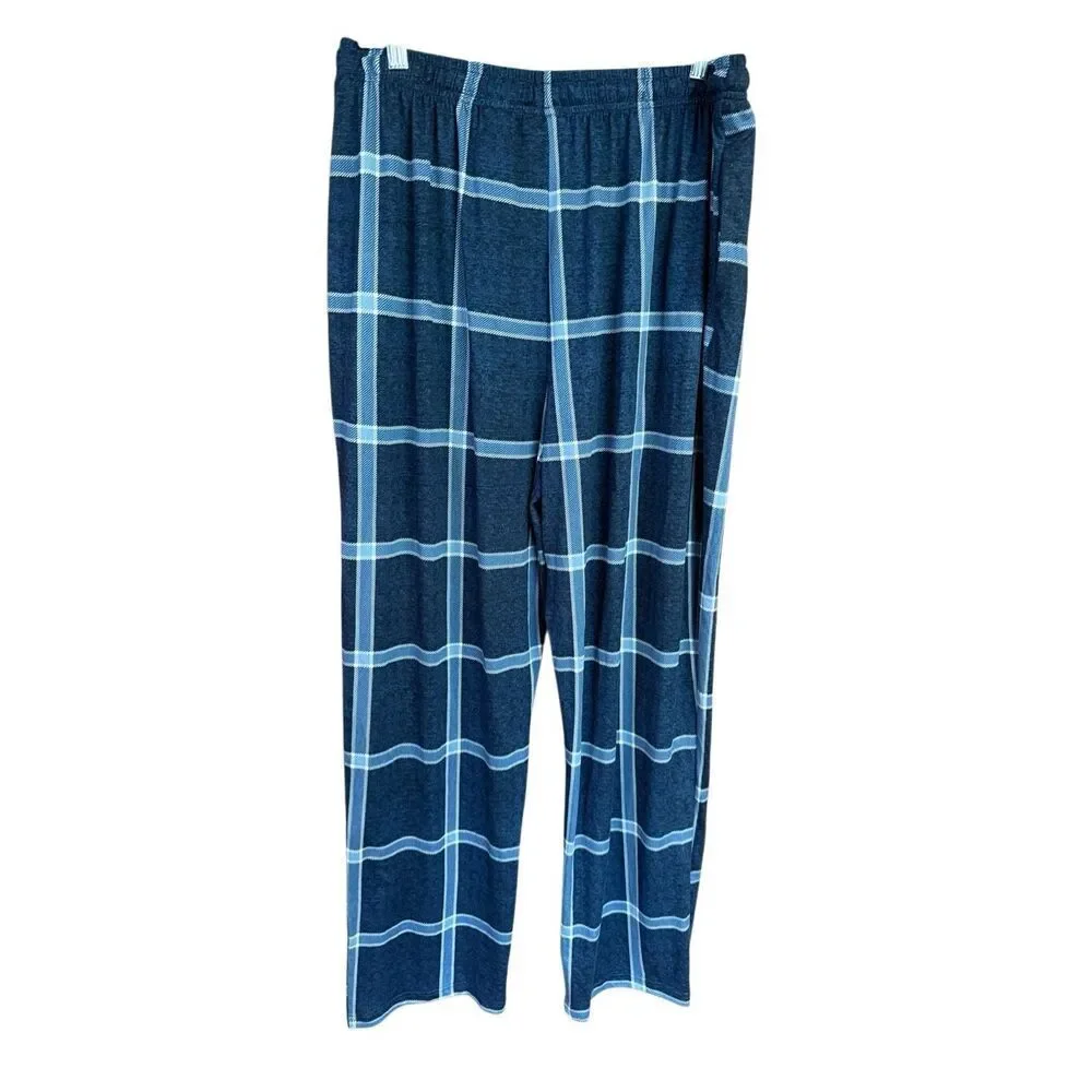 Perry Ellis Men’s Sleepwear soft pants Sz L Blues NWT